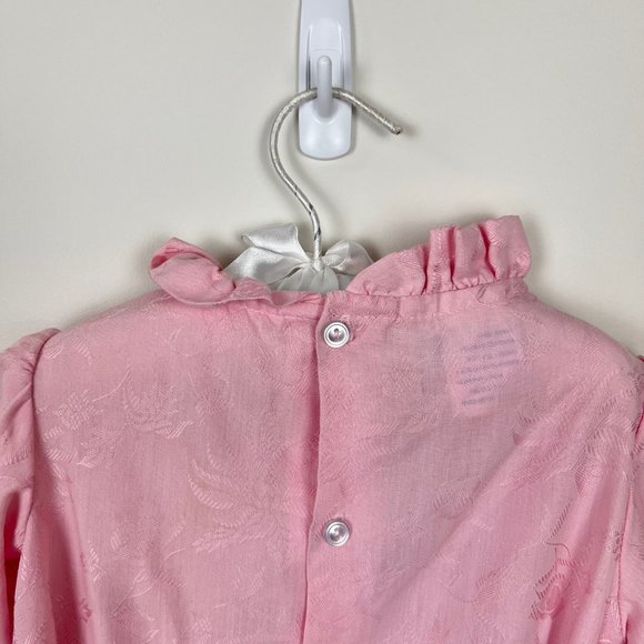 Vintage Polly Flinders Smocked Pink Dress 4T - Picture 8 of 11